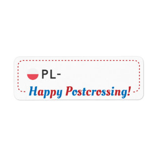 Postüberquerung Postkarte ID PL Polen Postkreuz ラ 