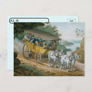Postüberquerung - Reise durch Stagecoach Kunstmuse Postkarte