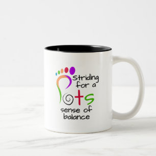 Postural Tachykardie Syndrom (POTS) Zweifarbige Tasse