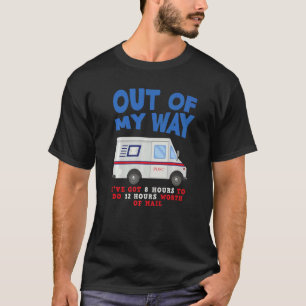 Postversand des Fahrers Mail Carrier Mail Lady Pak T-Shirt