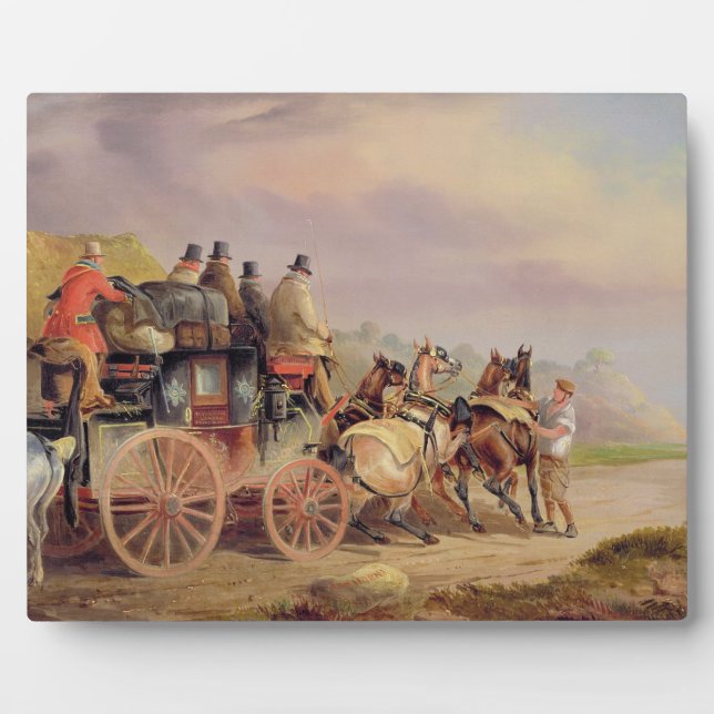 Postwagen auf der Straße: Die 'Quicksilver' Devonp Fotoplatte (Vorderseite)