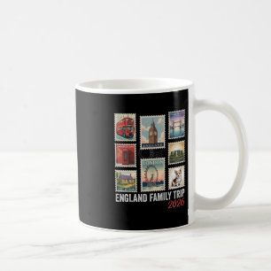 Postwertzeichen England Familienreise 2026 London Kaffeetasse