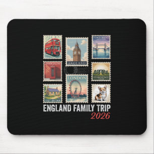 Postwertzeichen England Familienreise 2026 London Mousepad