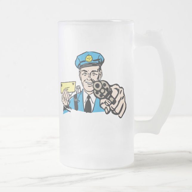 Postwesen Mattglas Bierglas (Rechts)