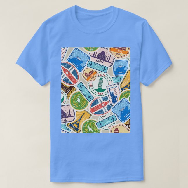 Postzeichen aus überall Grafik T-Shirt (Design vorne)