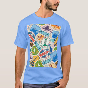 Postzeichen aus überall Grafik T-Shirt