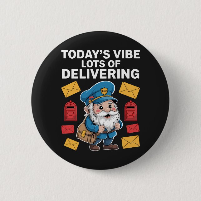 Postzustellende Gnome Mail Button (Vorderseite)