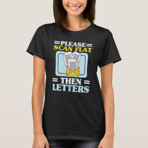 Postzusteller Briefträger Lieferung Sendung Post B T-Shirt