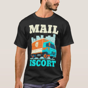 Postzusteller Briefträger Lieferung Versand Post E T-Shirt