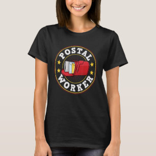 Postzusteller Zustelldienst Postamt Briefkasten T-Shirt