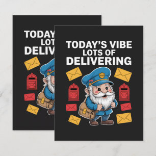 Postzustellergnome Post Karte