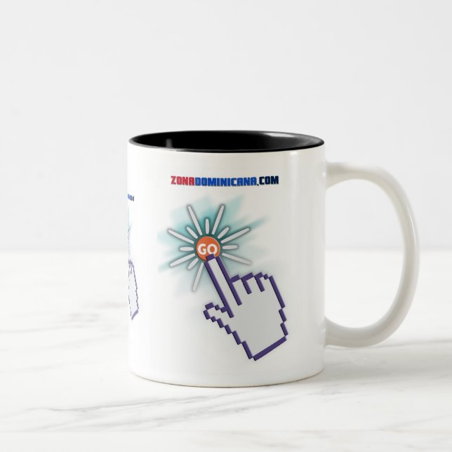 Posuelo Blanco Zweifarbige Tasse (Rechts)