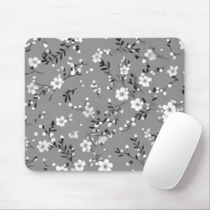 Posy-Druck auf Grau Mousepad