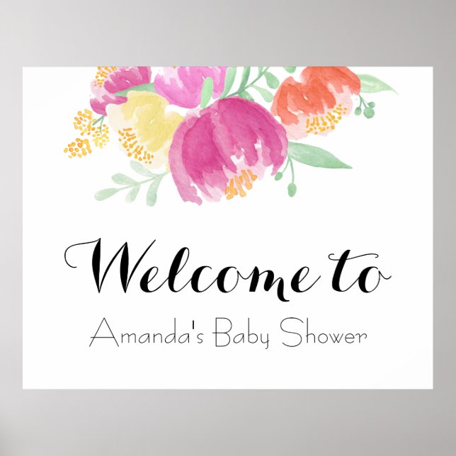 Posy Garden Welcome Poster (Vorne)