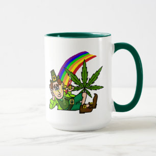 Pot am Ende der Regenbogen-Tasse Tasse