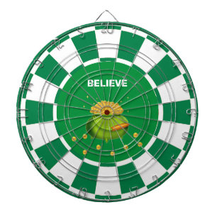 Pot aus Gold und Text Dartscheibe