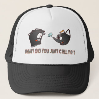 Pot, der den Kettle Black Hat nennt Truckerkappe