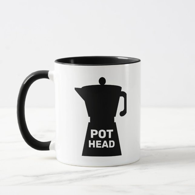 POT HEAD FUNNY KAFFEE TASSE (Links)
