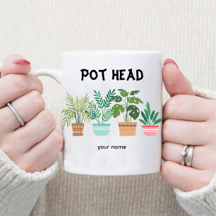 Pot Head / Gardener Mama Crazy Pflanze Lady Kaffeetasse