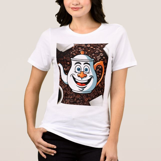 Pot Head T - Shirt - Funny Coffee Lover T-Shirt fü (Vorderseite)