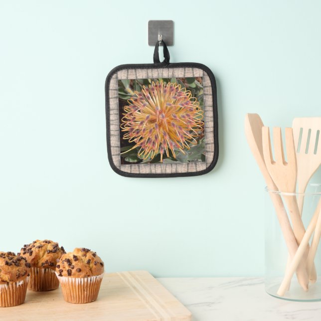 Pot Holder mit Lovely Protea Topflappen (Insitu (Hängend))
