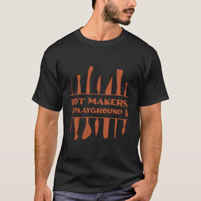 Pot Makers Playground Potterie Keramik T-Shirt (Vorderseite)