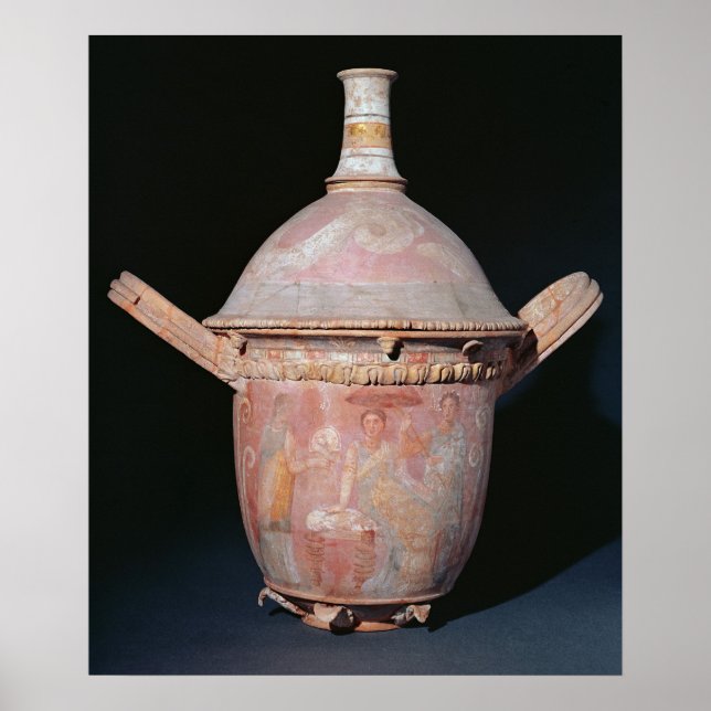 Pot mit einer Szene von Frauen baden Poster (Vorne)