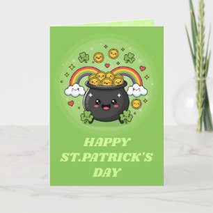 Pot O’ Gold Lustiges St. Patrick’s Day Karte