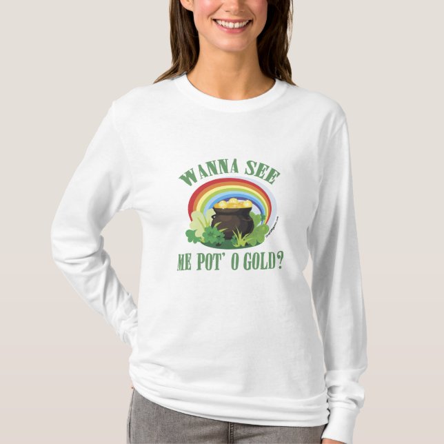 Pot O' Gold St Paddy's Gisoftware T-Shirt (Vorderseite)