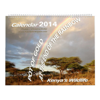 POT OF GOLD Kenya's Wildlife Calendar 2014 (2-Pg.) Kalender