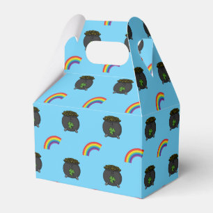 Pot of Gold Rainbow Cartoon Geschenkschachtel