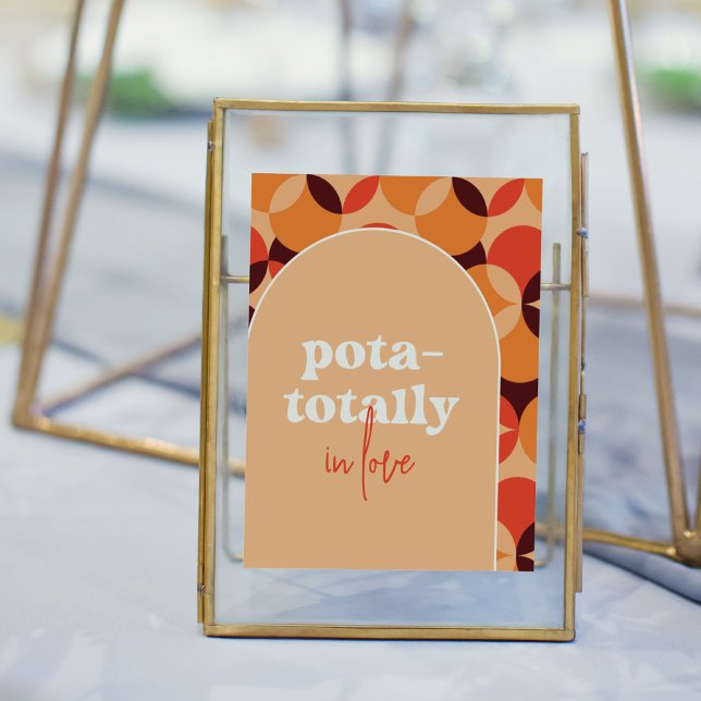 Pota-Totally In Love Wedding Sign Poster (Sign Mock-up)