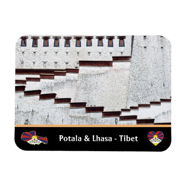 Potala Palace & Lhasa City, Tibet / Himalayas Magnet (Horizontal)