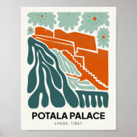 Potala Palace Lhasa Tibet abstrakte Reise