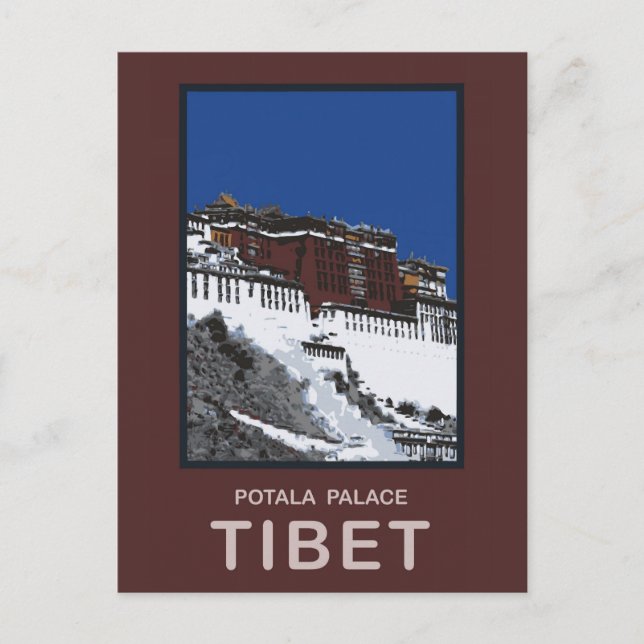 Potala Palace Lhasa Tibet Postkarte (Vorderseite)