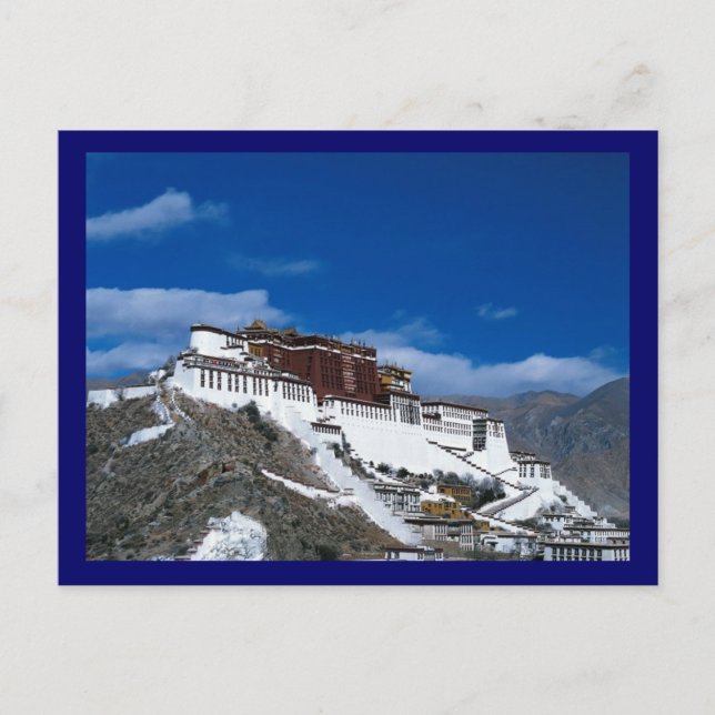 Potala Palace Tibet Postkarte (Vorderseite)