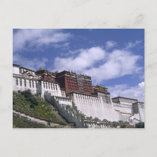 Potala-Palast auf einem Berg, dem Wohnsitz des Dal Postkarte