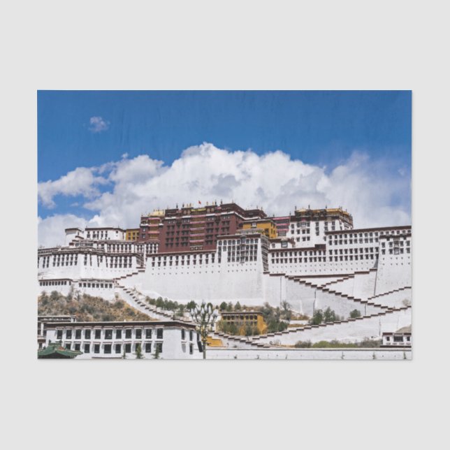Potala-Palast in Lhasa - Tibet Seidenpapier (Vorderseite)