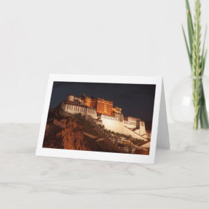 Potala Tibet Folded Blank Greeting Card Karte