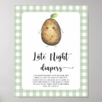 Potato baby Dusche - Spate night diaper game