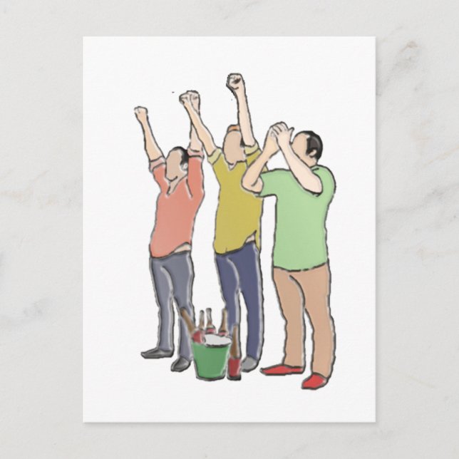 Potato Baseball Fans Postkarte (Vorderseite)