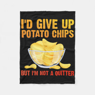 Potato Chips Kunst für Männer Frauen Kinderbeutel Fleecedecke