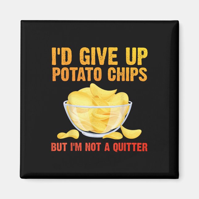 Potato Chips Kunst für Männer Frauen Kinderbeutel  Magnet (Vorne)