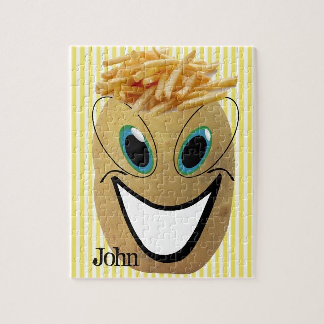 Potato French Fries Stripe Puzzle (Vertikal)
