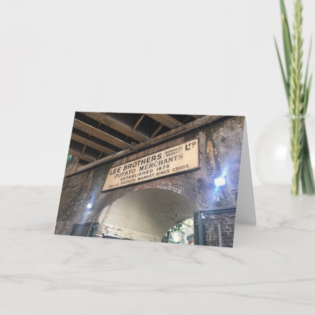 Potato Merchants Borough Market London UK Foto Karte (Vorderseite)