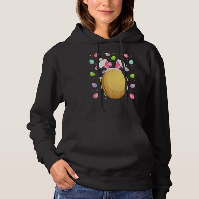 Potato Ostereier Gewitter Kartoffel Ostersonntag Hoodie (Vorderseite)
