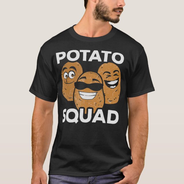 Potato Squad Niedlich Funny Potato Lover Geschenk T-Shirt (Vorderseite)