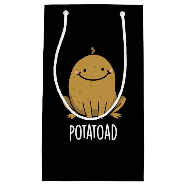 Potatoad Funny Potato Toad Puff Dark BG Kleine Geschenktüte (Vorderseite)