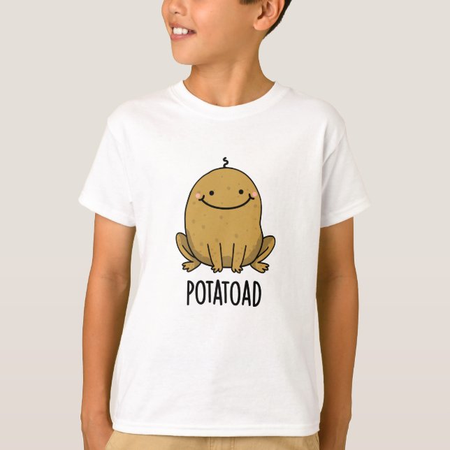 Potatoad Funny Potato Toad Puff T-Shirt (Vorderseite)