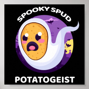 Potatogeist Spooky Spud Potato - Niedliches Hallow Poster